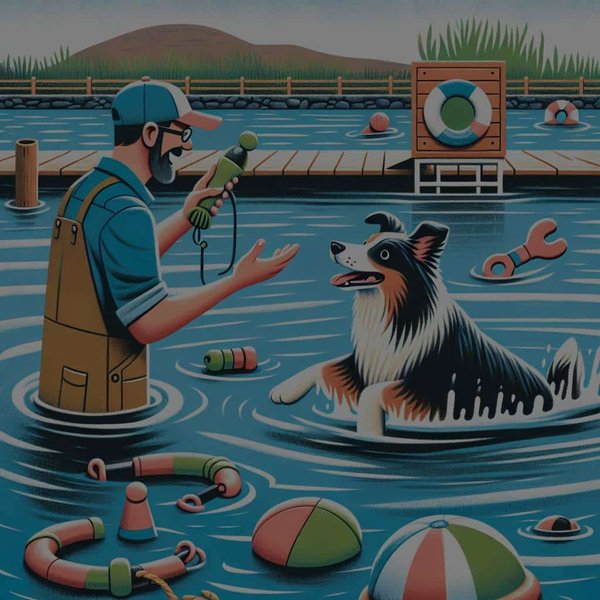 Peut-on enseigner à un chien de troupeau comme le Border Collie à nager pour le divertir?