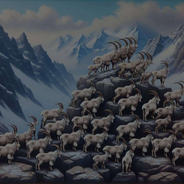 Comment les chèvres de montagne établissent-elles leur hiérarchie au sein du troupeau ?