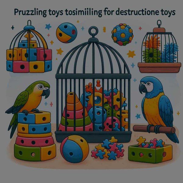 Quels types de jouets sont les plus appropriés pour stimuler l'intelligence des perroquets ?